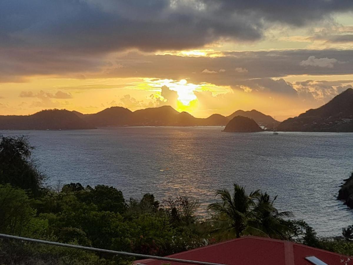 Villa KAZ ANOLI vue époustouflante sur la baie à Terre-de-Bas Extérieur photo