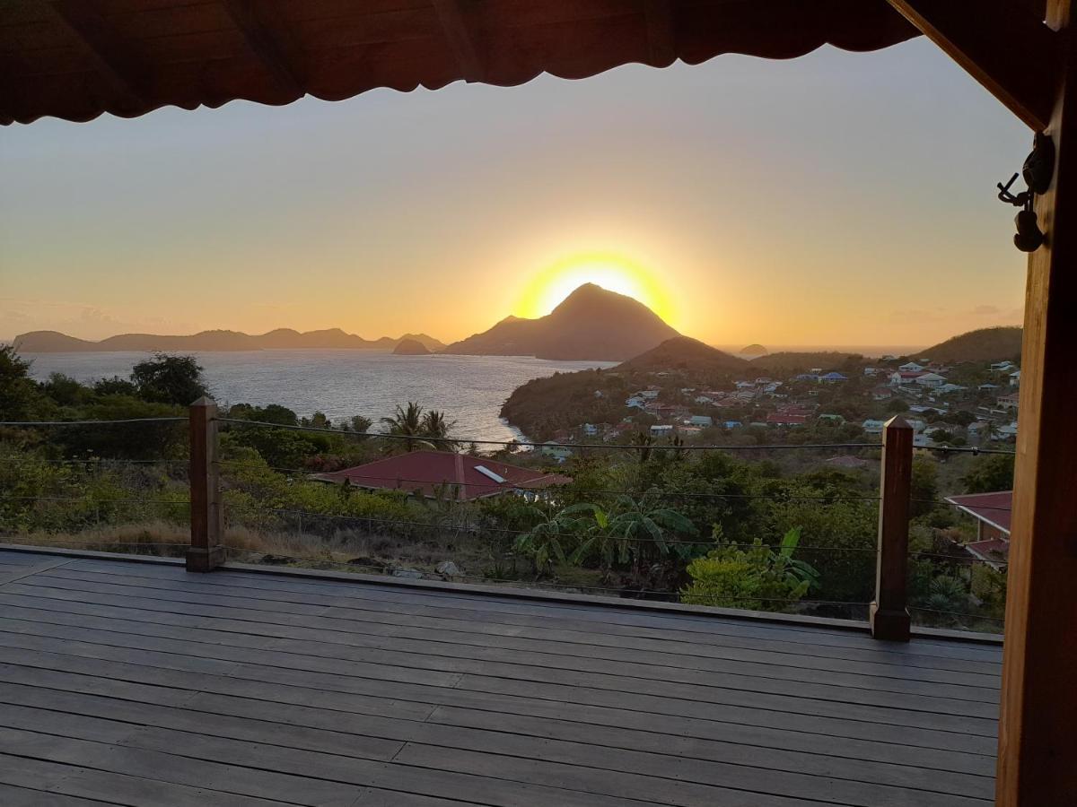 Villa KAZ ANOLI vue époustouflante sur la baie à Terre-de-Bas Extérieur photo