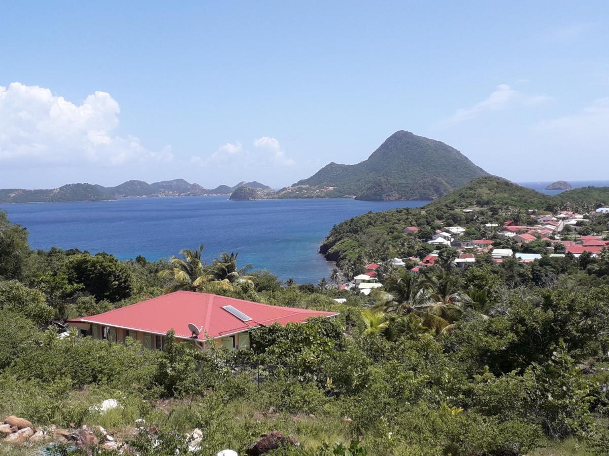 Villa KAZ ANOLI vue époustouflante sur la baie à Terre-de-Bas Extérieur photo