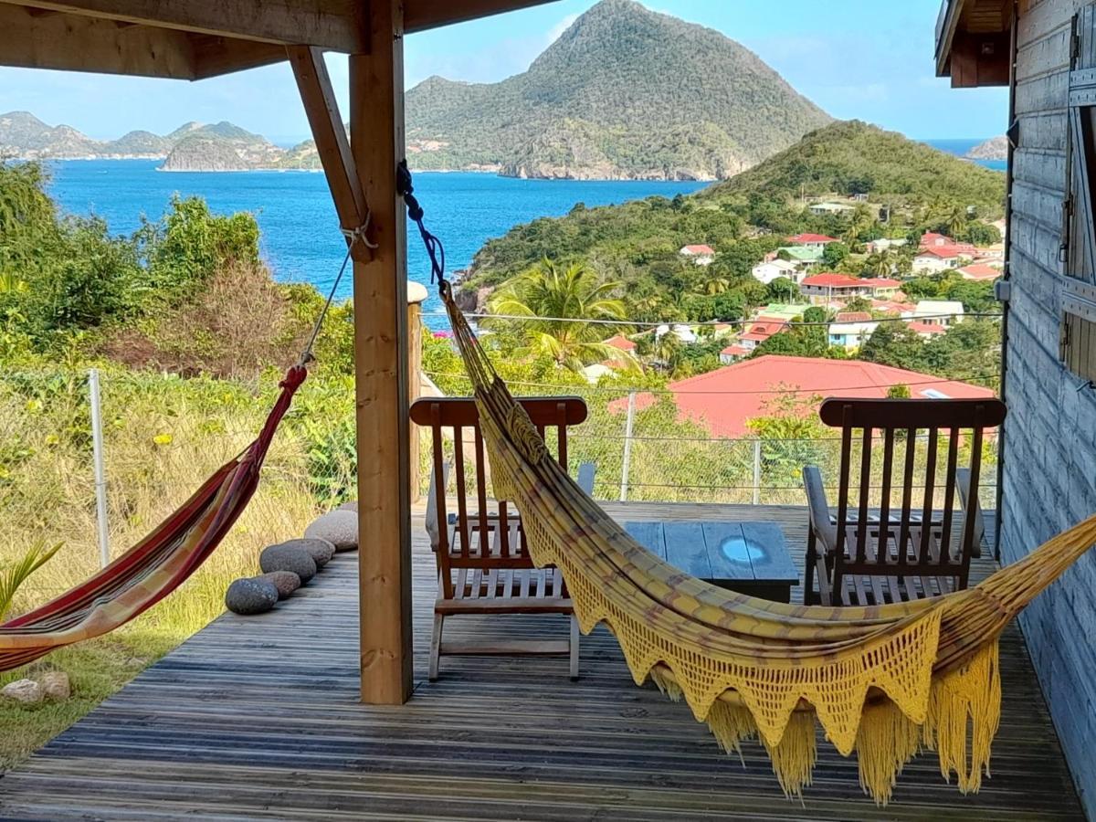 Villa KAZ ANOLI vue époustouflante sur la baie à Terre-de-Bas Extérieur photo